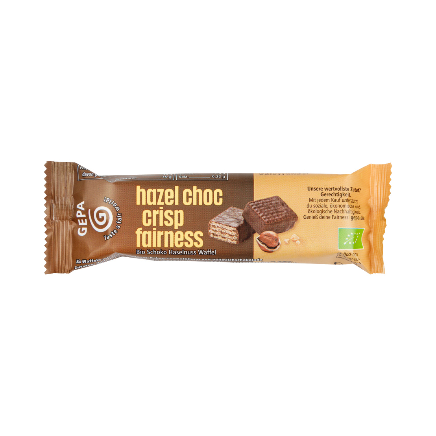 Hazel Choc Crisp Fairness, bio, 30g