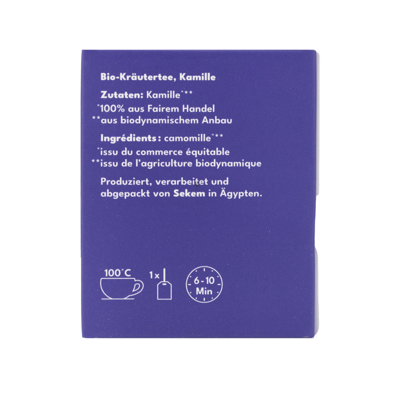 Demeter Bio-Kräutertee-Beutel Kamille