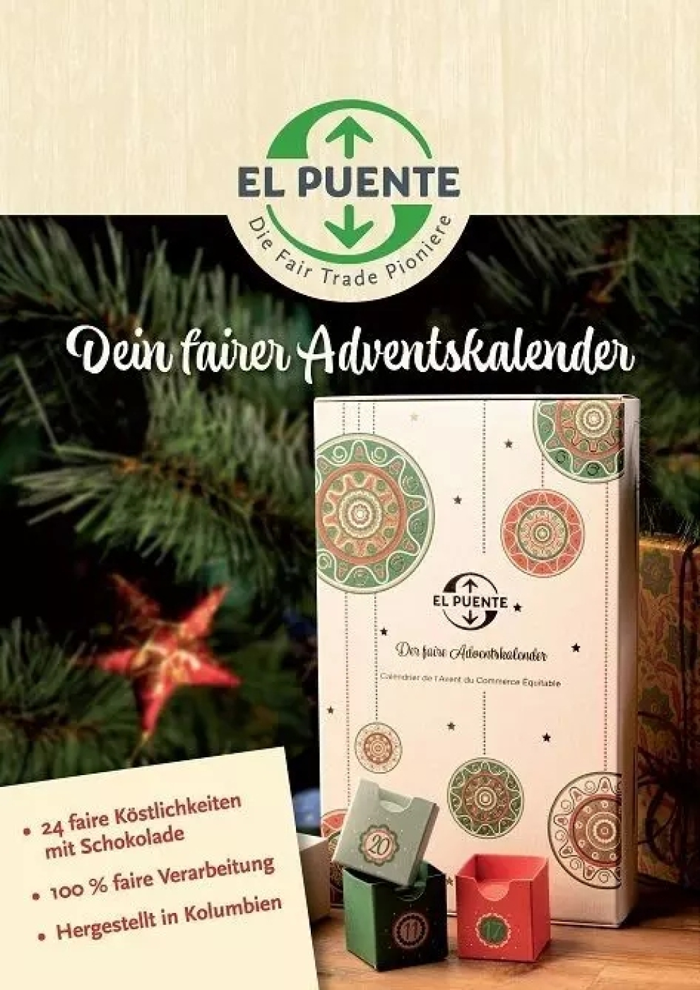 Poster Adventskalender doppelseitig, A3-Format