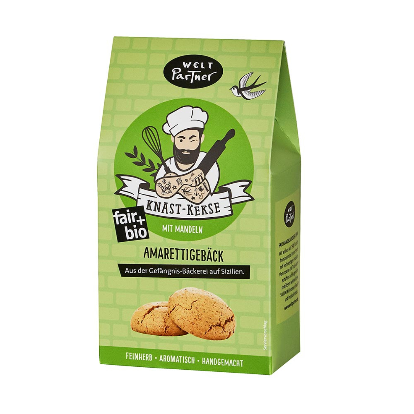 Knast-Kekse - Amarettigebäck mit italienischen Mandeln, bio°, 130g, glutenfrei