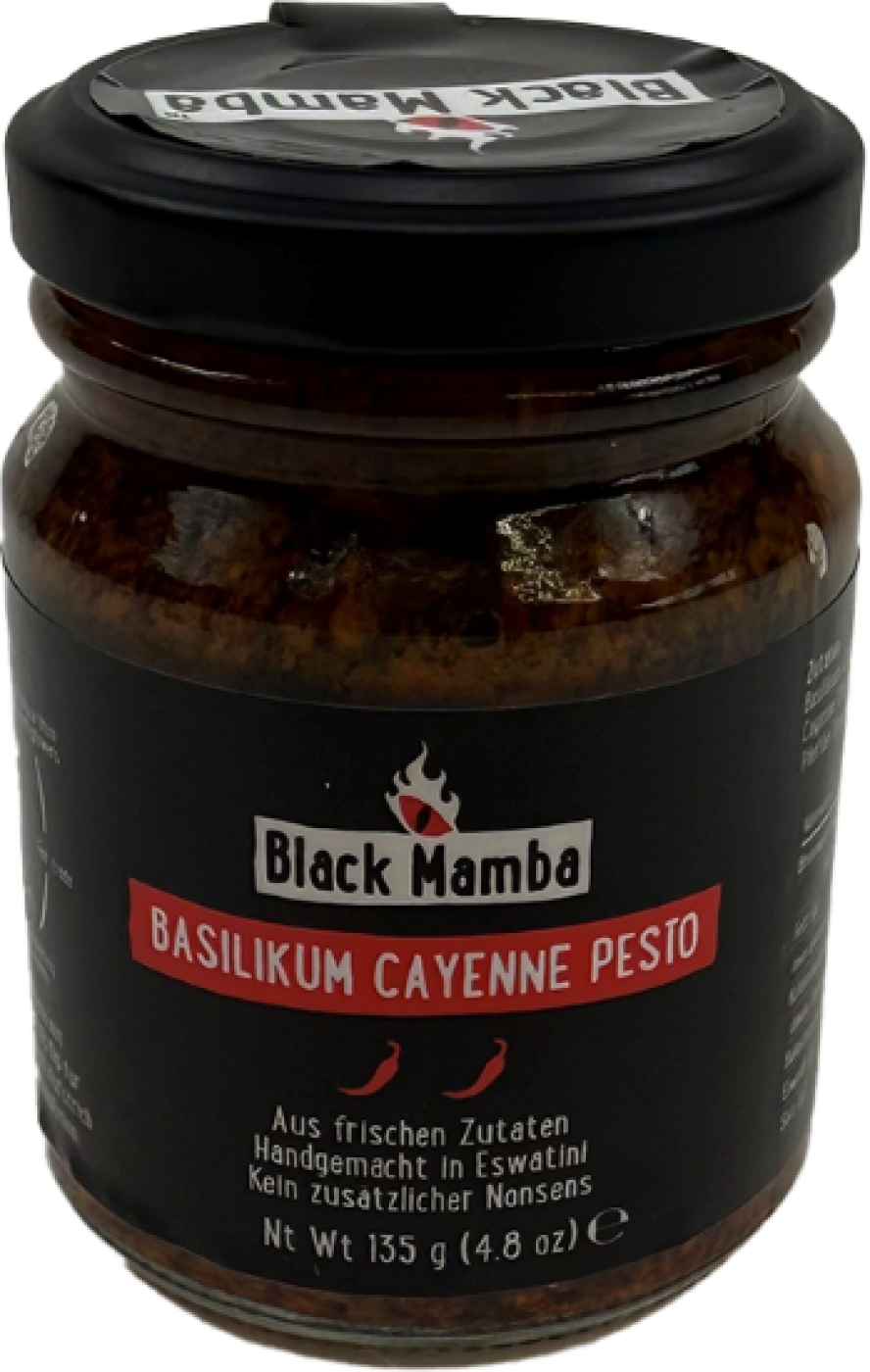 Pesto Basilikum Cayenne, Black Mamba, 135g